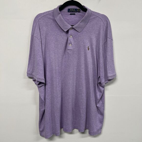 Polo Ralph Lauren Purple Polo Shirt XL Classic Fit Multi-Color Pony Golf Preppy - Picture 1 of 12